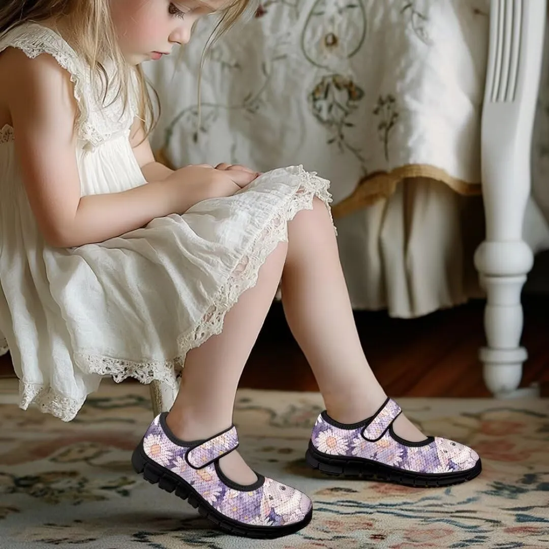 Easter Day Toddler Little Girl Mary Jane Dress Shoes Non Slip School Uniform Shoes for Party