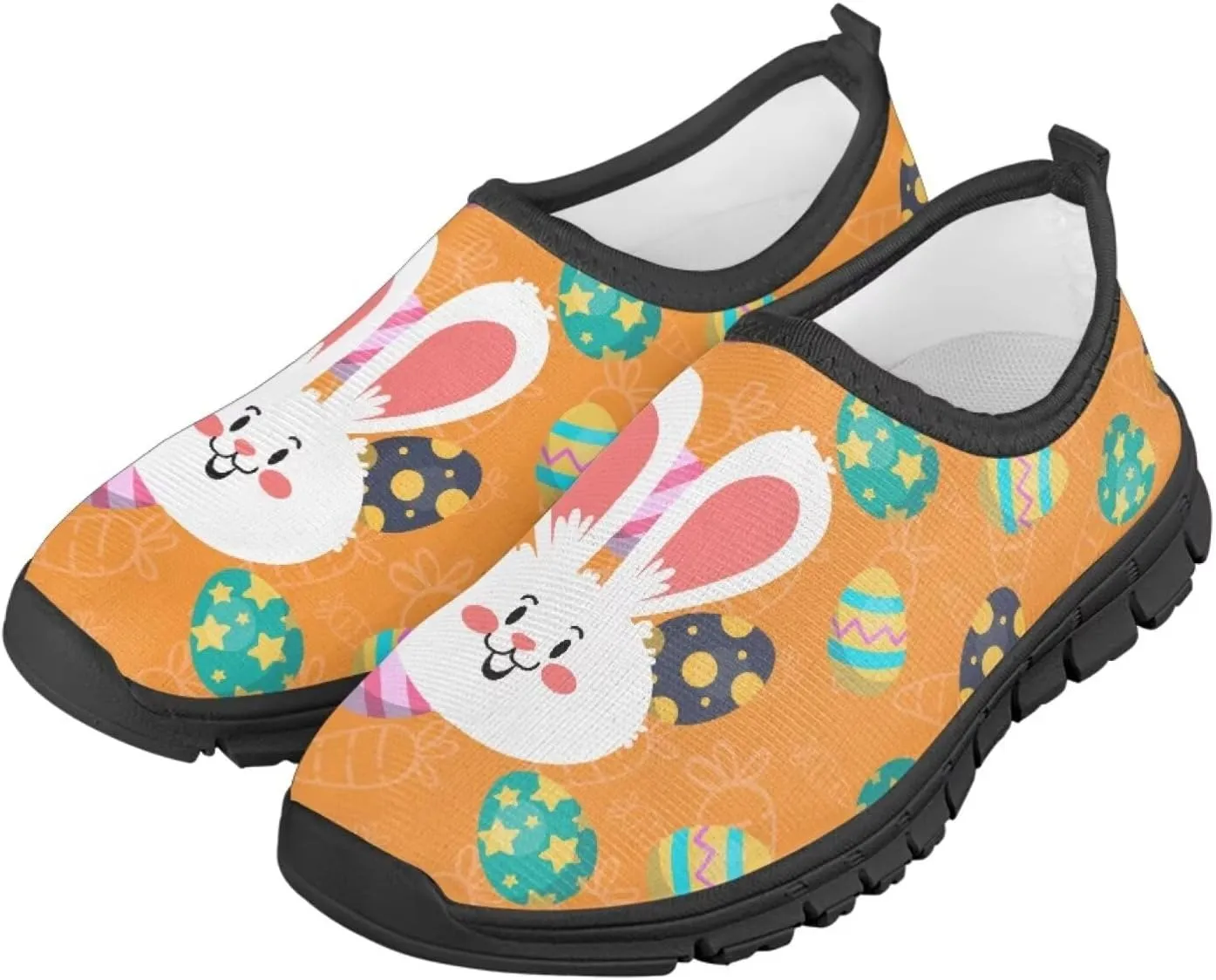 Easter Pattern Running Shoes Low-Cut Sneakers for Boys Girls Comfortable Casual Wide Fashion Shoes for Children
