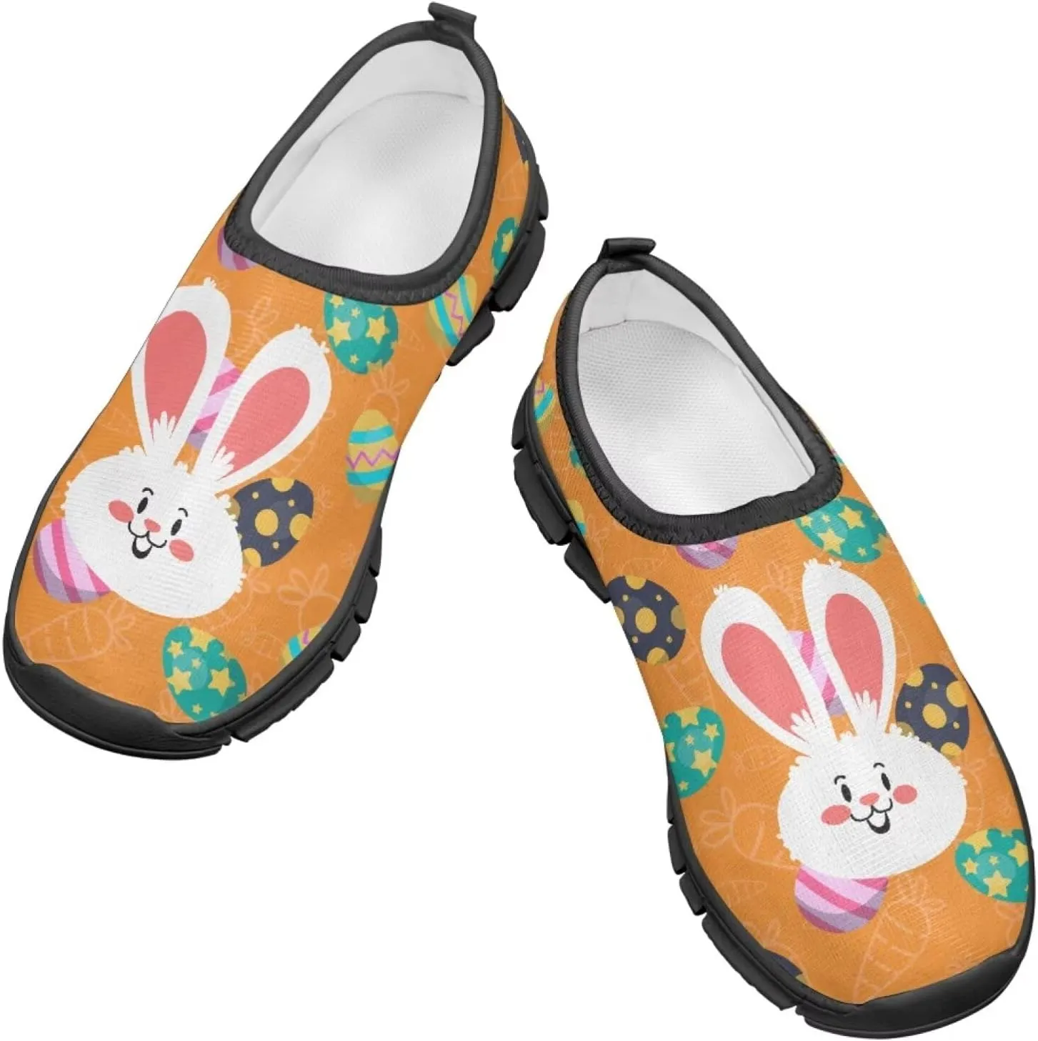 Easter Pattern Running Shoes Low-Cut Sneakers for Boys Girls Comfortable Casual Wide Fashion Shoes for Children