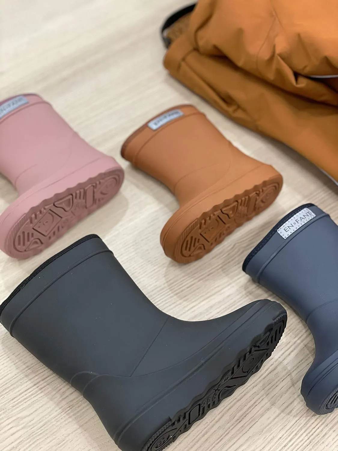 EnFant - PREMIUM Wool Lined Insulated Waterproof Winter Snow - Rain-Mud Boots - Sustainable and Recyclable NOTE: The boots run small. Please order 1  size larger