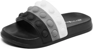 Engtoy Kid Boys Girls Slides Sandals For Kid Unisex Child Slippers Lightweight Non-slip Open Toe comfort Shower Beach Funny Slide Sandals