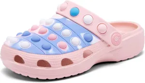Engtoy Kids Clogs Boys Girls Garden Shoes Slip on Kids Slides Sandals Funny Lightweight Beach Slippers Big Kid