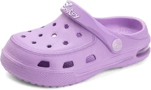 Engtoy Kids Clogs Boys Girls Garden Shoes Slip on Kids Slides Sandals Funny Lightweight Beach Slippers