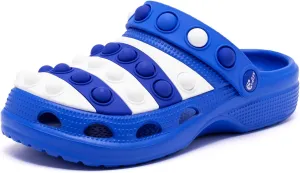 Engtoy Kids Clogs Boys Girls Garden Shoes Slip on Kids Slides Sandals Funny Lightweight Beach Slippers