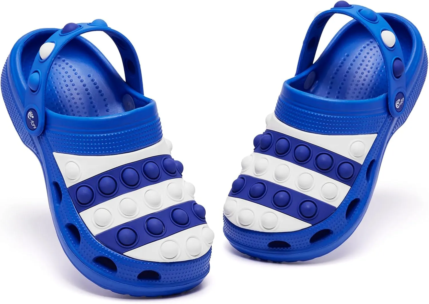 Engtoy Kids Clogs Boys Girls Garden Shoes Slip on Kids Slides Sandals Funny Lightweight Beach Slippers