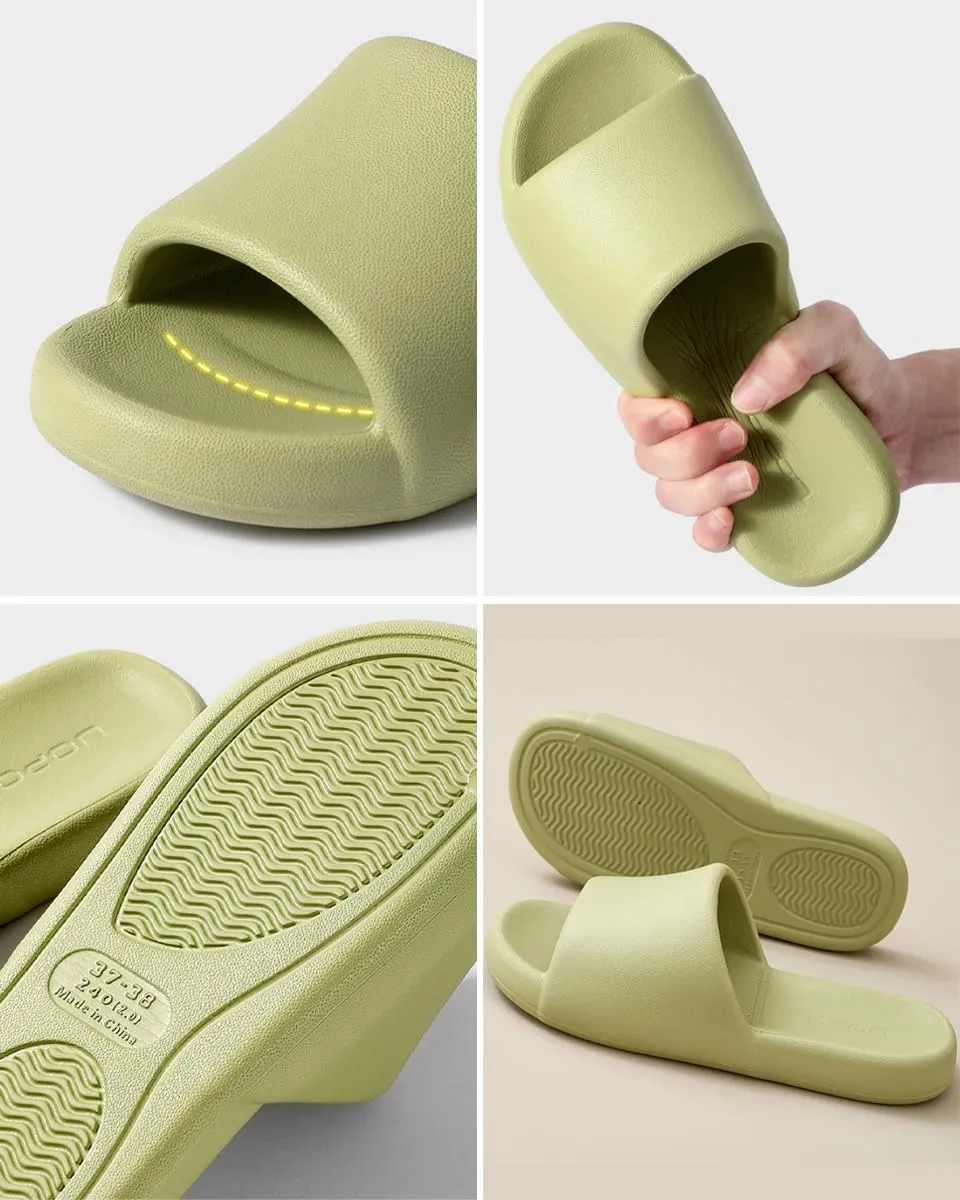 Epsion Women's Cloud Waterproof Sandals Slippers Comfortable Open Toe Slides Soft Thick Sole Non-Slip Shower Shoes