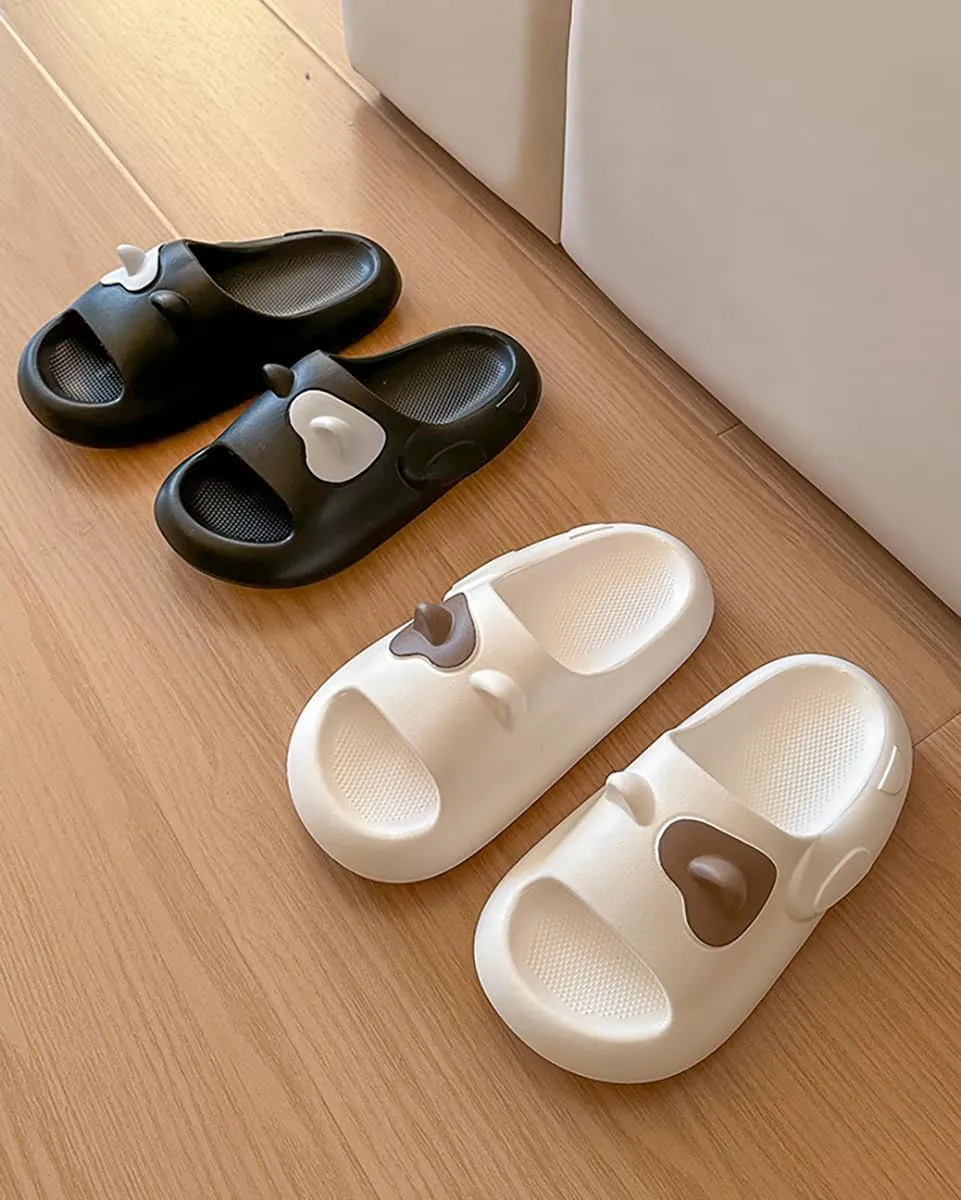 Epsion Women's Pillow Sandals Slides Cloud Cute Cartoon Bath Pool Gym Shower Slipper Lightweight EVA Anti-Slip Shoes