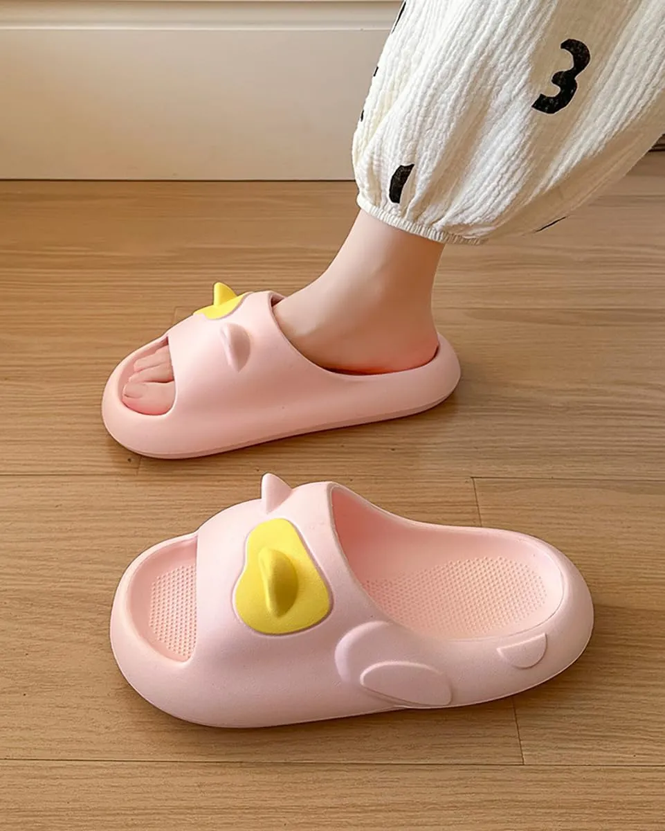 Epsion Women's Pillow Sandals Slides Cloud Cute Cartoon Bath Pool Gym Shower Slipper Lightweight EVA Anti-Slip Shoes