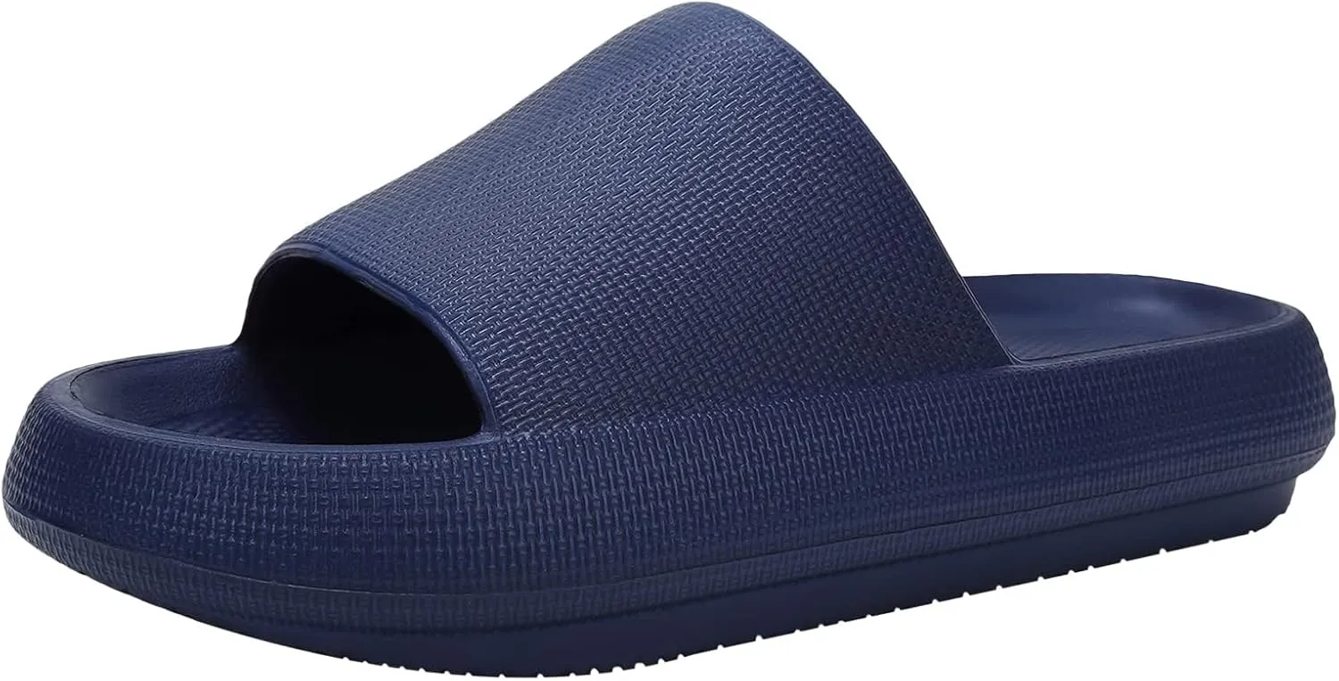EQUICK Cloud Slides Pillow Slippers for Women and Men | Shower Slippers Bathroom Sandals | Ultra Soft | Cushioned Thick Sole | Indoor & Outdoor