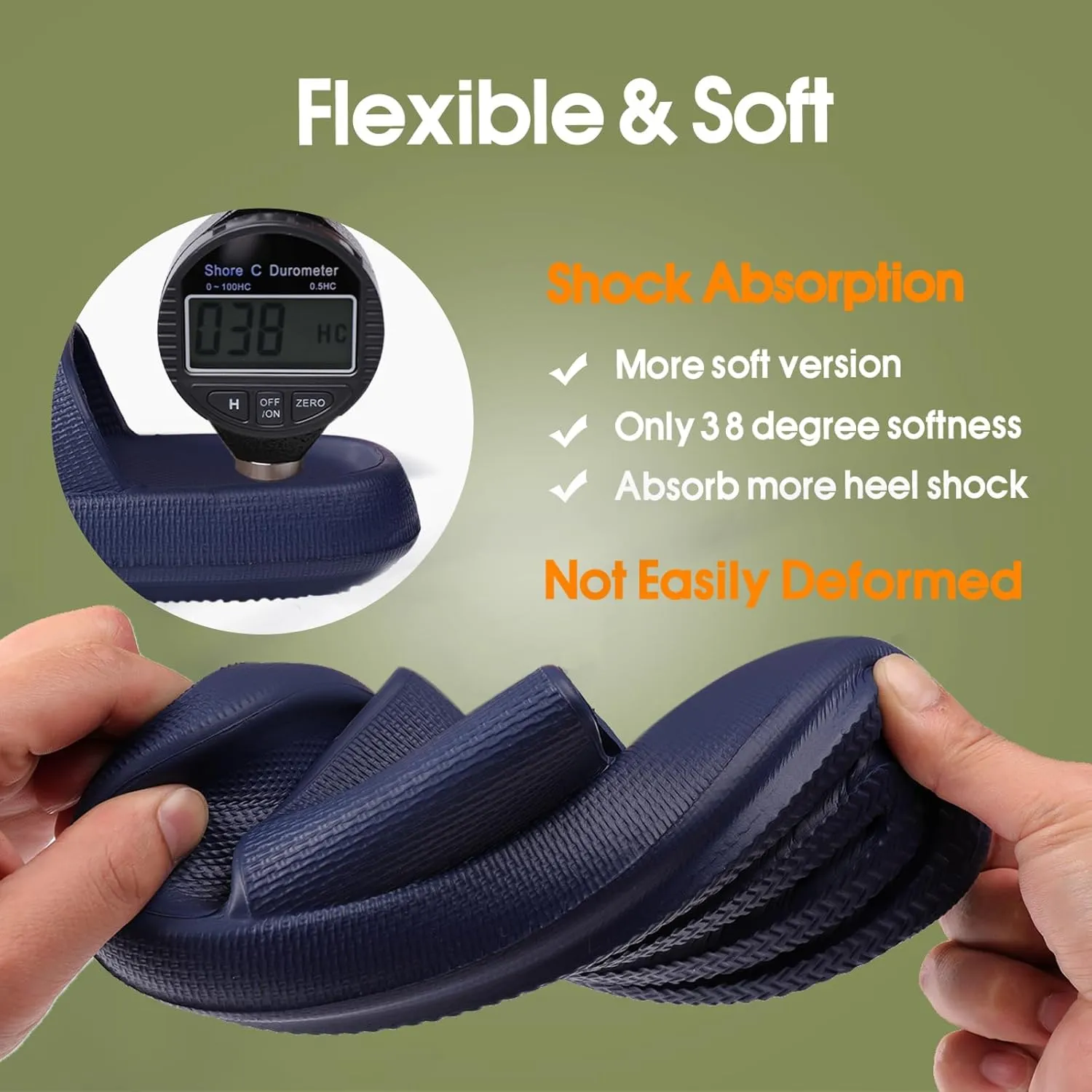EQUICK Cloud Slides Pillow Slippers for Women and Men | Shower Slippers Bathroom Sandals | Ultra Soft | Cushioned Thick Sole | Indoor & Outdoor