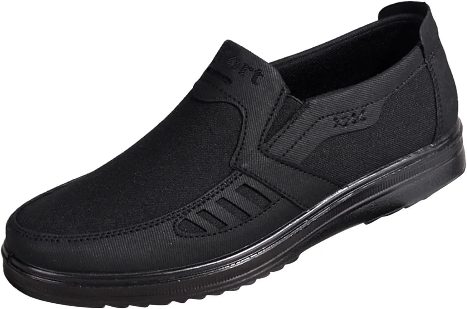 Fashion All Season Men Casual Shoes Flat Non Slip On Simple Design Solid Color Comfortable Slip Casual Mens Work Shoes