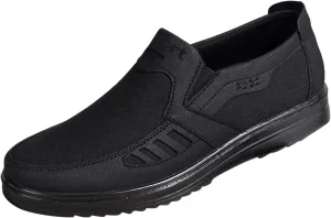 Fashion All Season Men Casual Shoes Flat Non Slip On Simple Design Solid Color Comfortable Slip Casual Mens Work Shoes