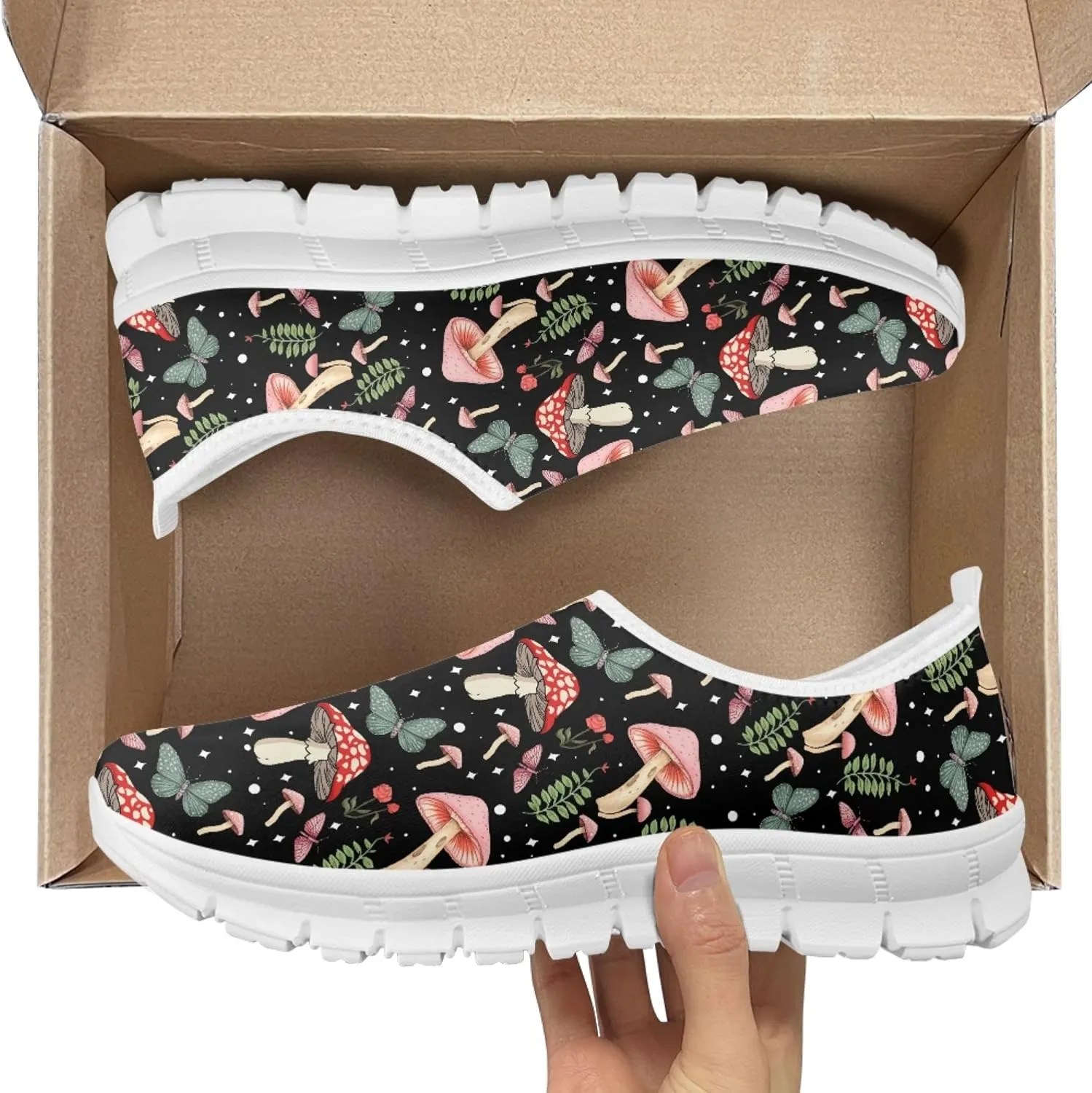 Fashion Design Women Walking Shoes Mesh Sneakers for Ladies Slip-on Shoes Nurse Loafers