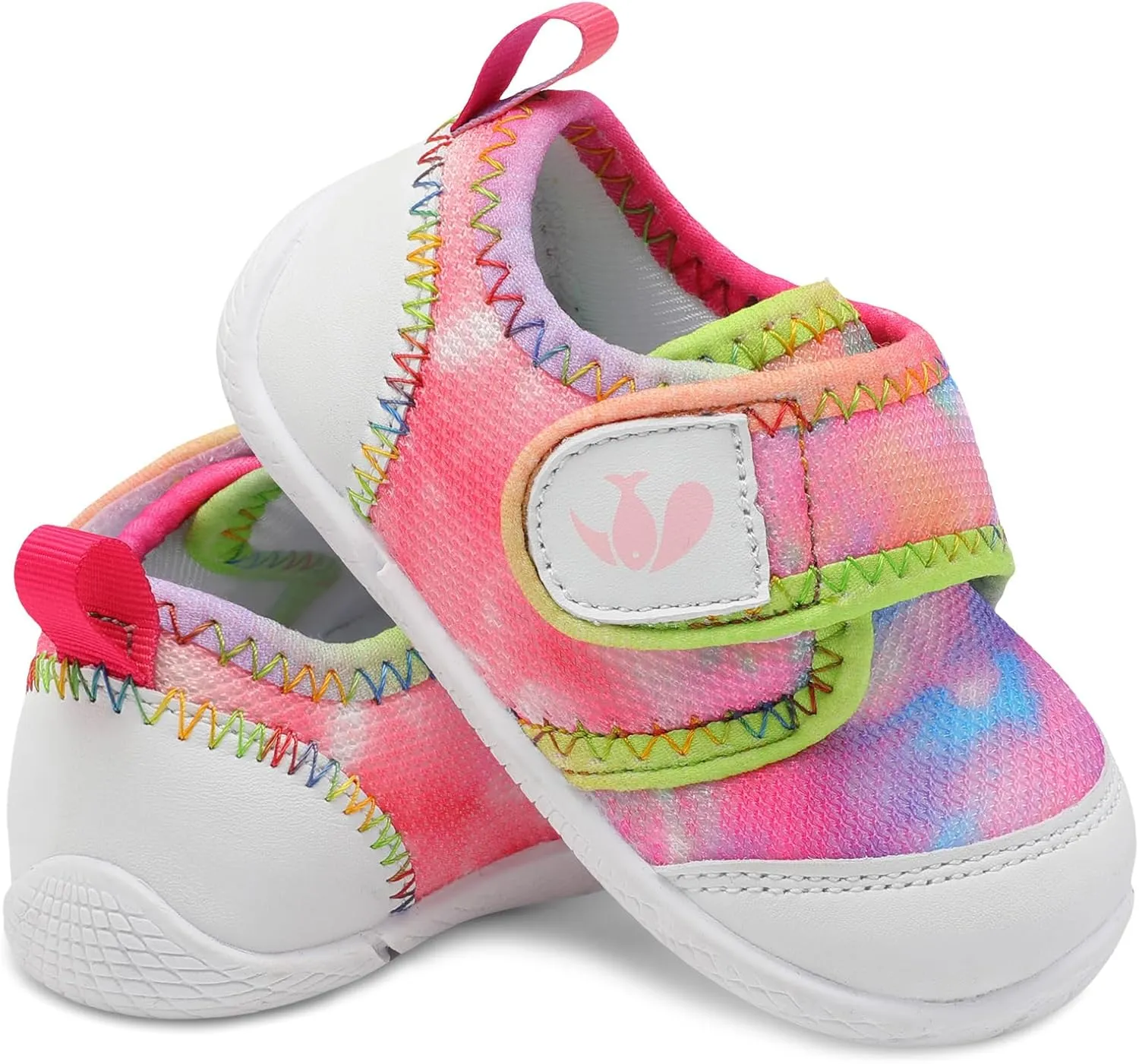 FEETCITY Baby First Walking Shoes Boys Girls Infant Sneakers Crib Shoes Breathable Lightweight Slip On Shoes