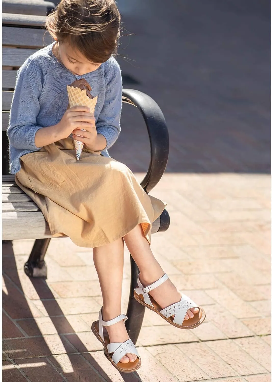 Felix & Flora Toddler Girl Sandals - Little Girl Easter Summer Dress Shoes Lightweight Open Toe Beach Holiday.