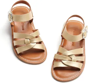 Felix & Flora Toddler Girl Sandals - Little Girl Easter Summer Dress Shoes Lightweight Open Toe Beach Holiday.