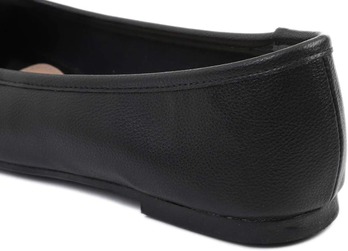 FEVERSOLE Women's Soft Cushion Comfort Round Toe Metal Trim Fashion Ballet Flats Walking Shoes