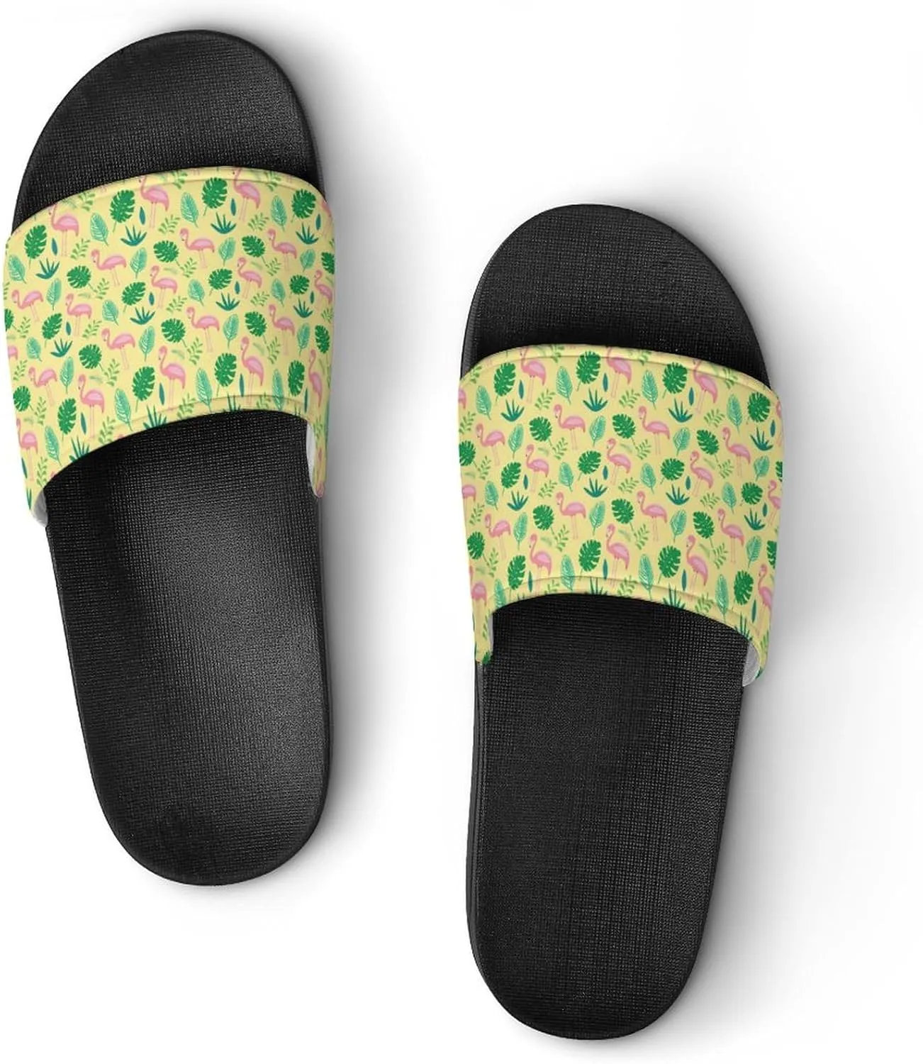 Flamingo PVC Home Slippers Men Womans Non Slip Bathroom Open Toe Shoes Lightweight Outdoor Sandals Summer Beach Slides