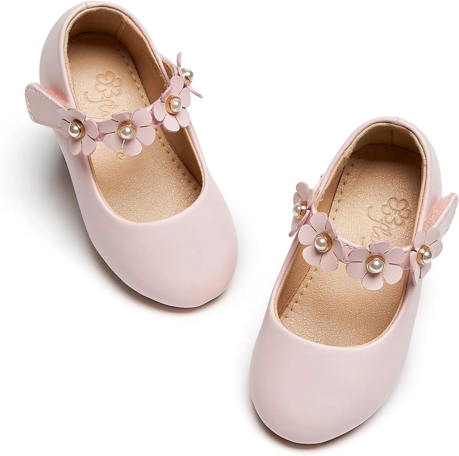 Flaryzone Toddler/Little Girls' Ballerina Flat Mary Jane Princess Dress Shoes - Wedding School Party