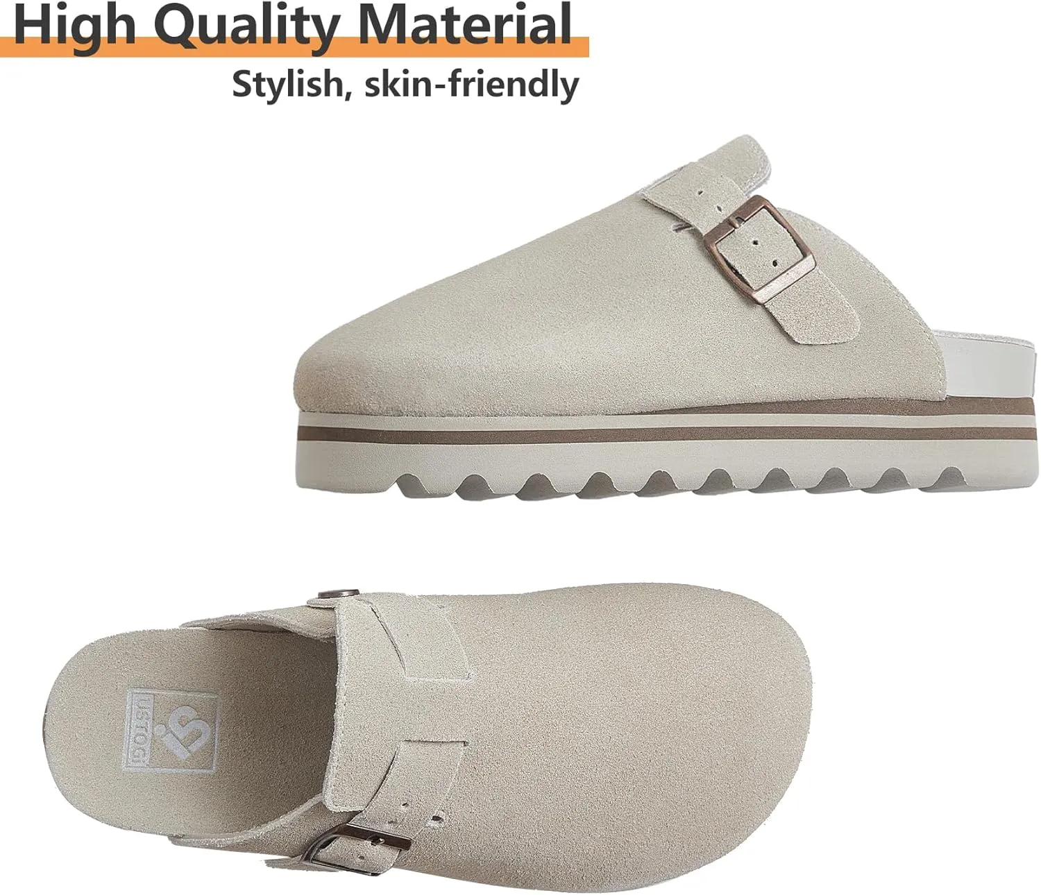 Flatform Platform Sandals Women Arch Support Beach Slides Orthotic Summer Causal Cork Footbed Adjustable Lightweight Thick Sole Comfortable Fashion Slip on Cushion Cute 2 Strap