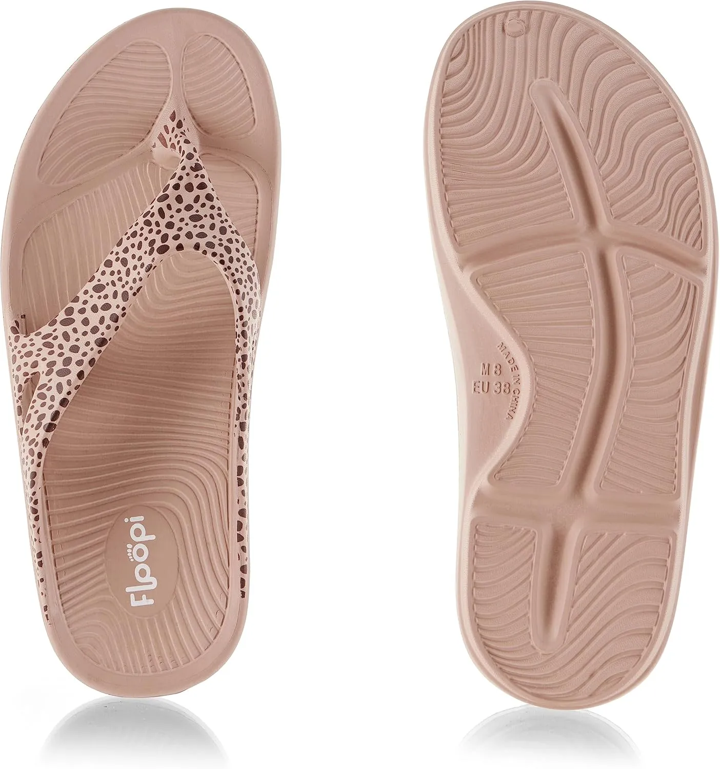 Floopi Womens Sandals LightWeight Thong Sandal for Women Ladies Sport Sandal with Arch Support, Waterproof Beach Flip Flops for Women