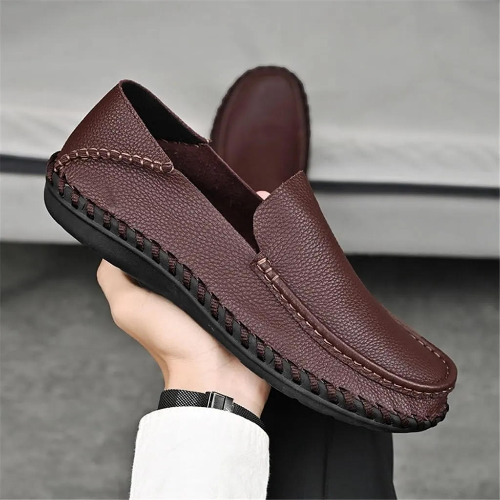 FMURY Spring Comfortable Casual Leather Shoes Men Shoes Men Flats Breathable Driving Shoes Men Moccasins(9 Code)
