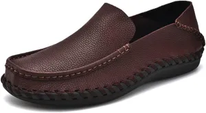 FMURY Spring Comfortable Casual Leather Shoes Men Shoes Men Flats Breathable Driving Shoes Men Moccasins(9 Code)