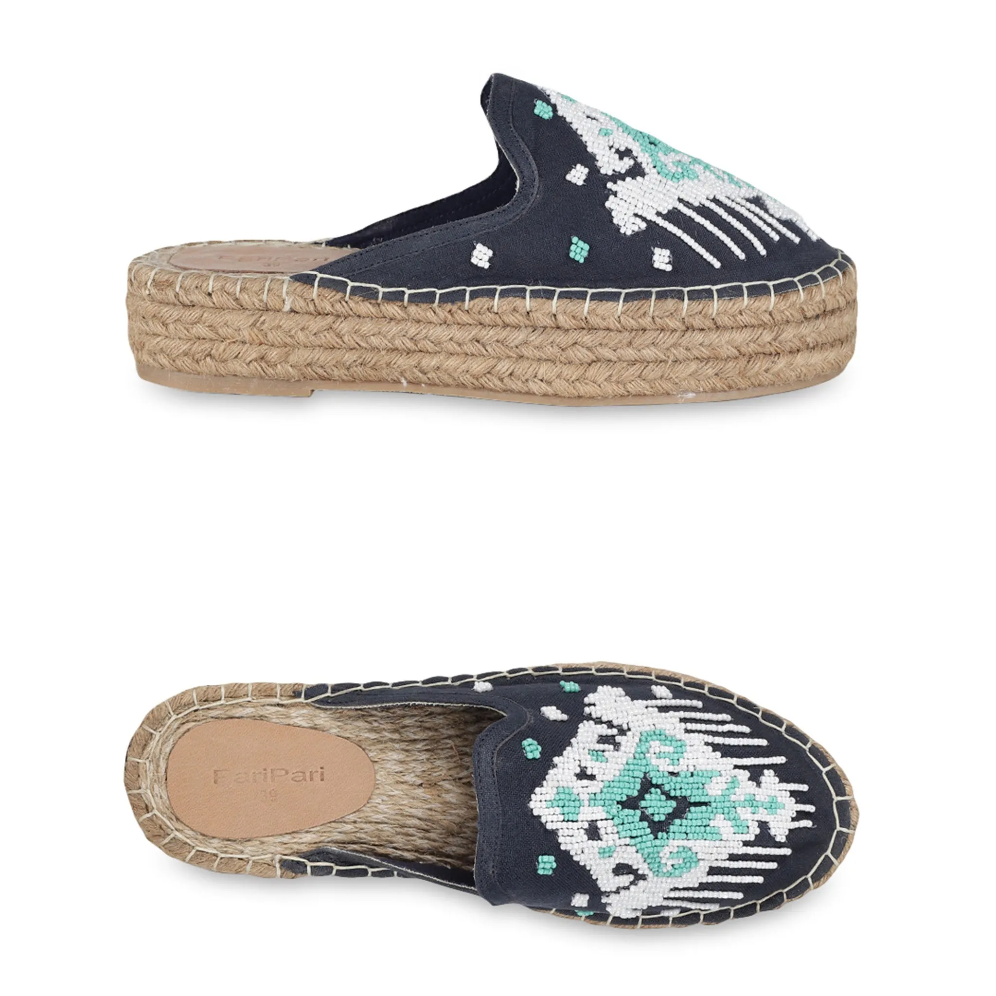 Foot-Friendly Warp Espadrilles Haut Platform