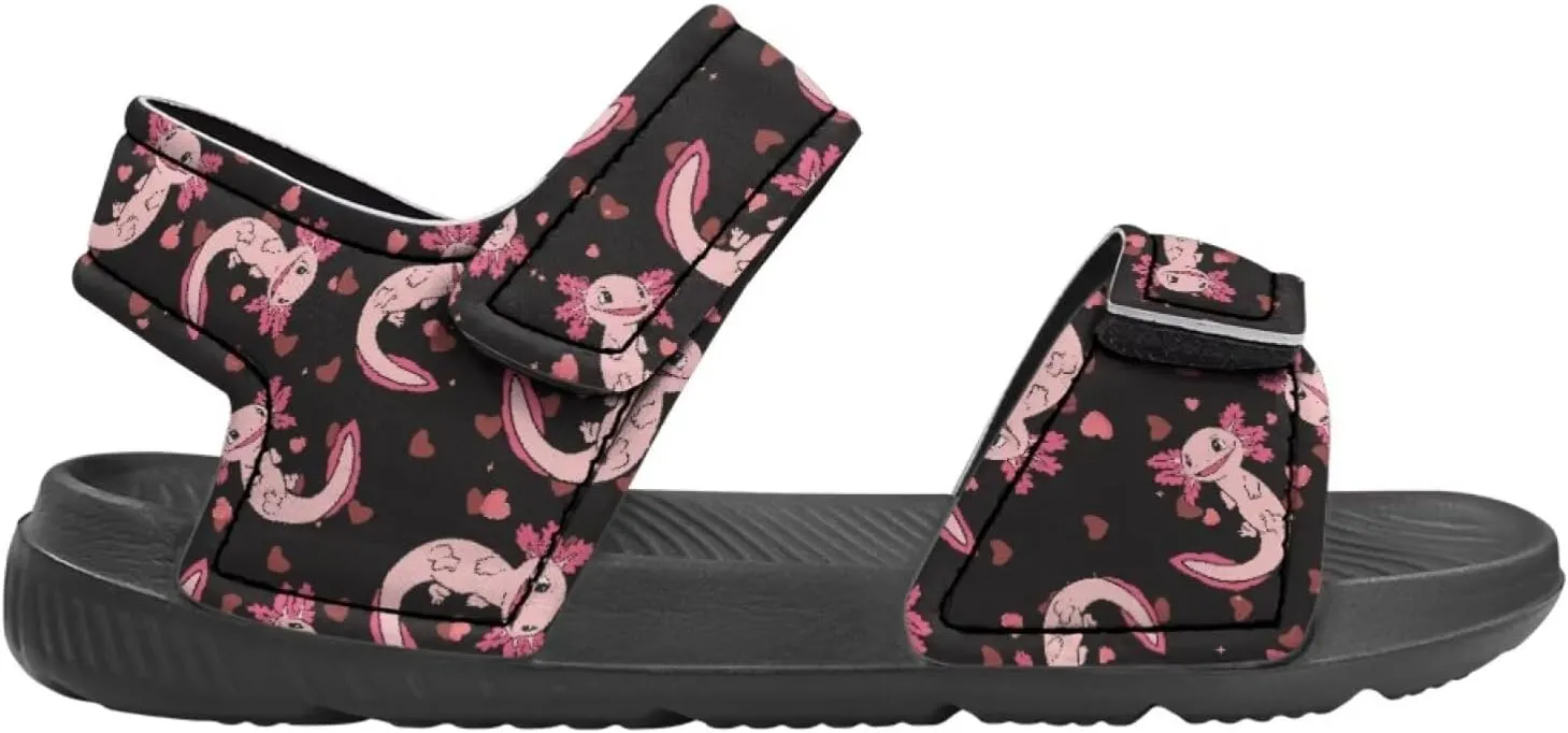 Forchrinse Girls Sandals Summer Outdoor Open Toe Sport Sandals Waterproof Leather Beach Water Shoes
