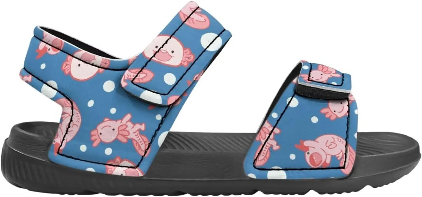 Forchrinse Girls Sandals Summer Outdoor Open Toe Sport Sandals Waterproof Leather Beach Water Shoes