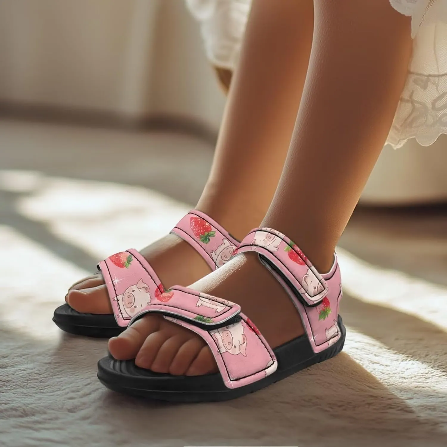 Forchrinse Girls Sport Athletic Sandals Comfort Open Toe Sandals Outdoor Casual Shoes for Toddler/Little Kid/Big Kid