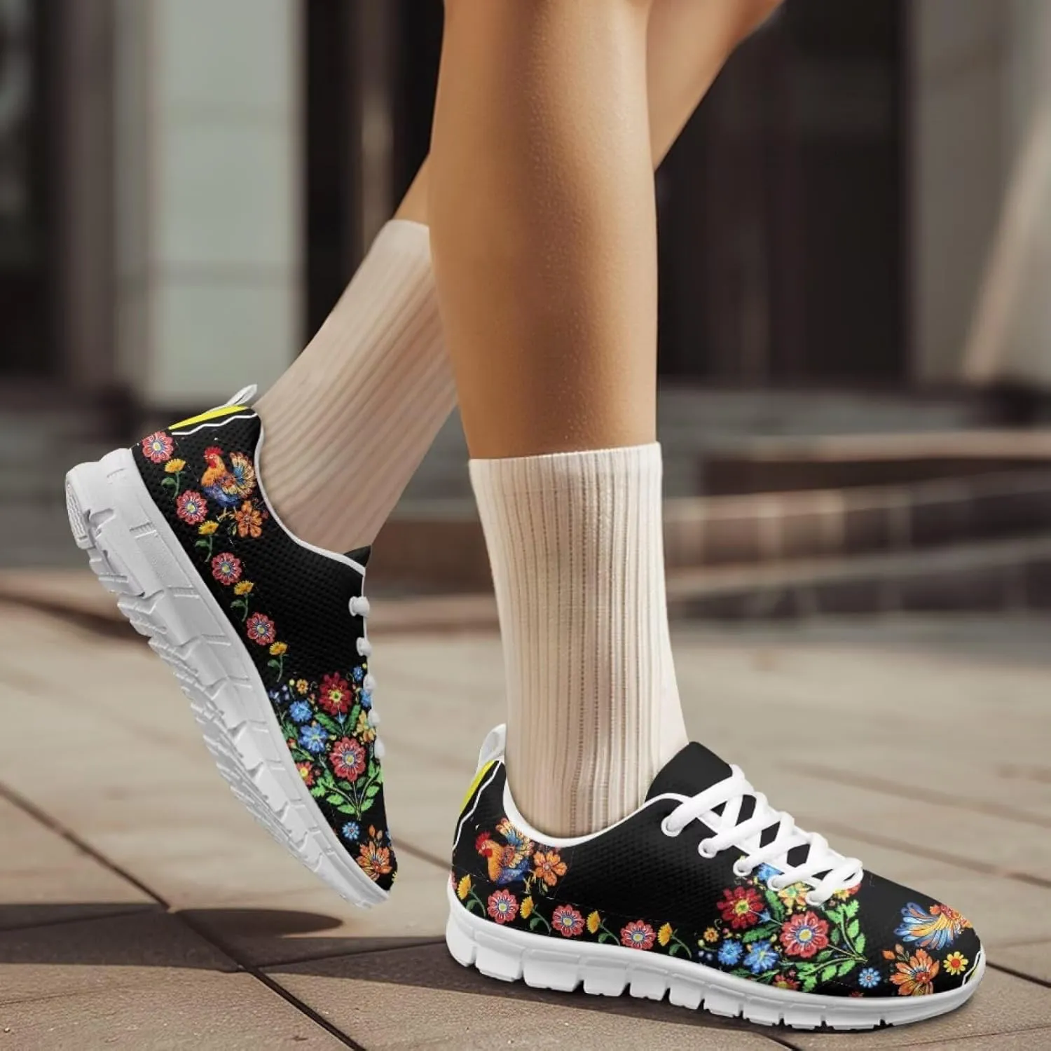 Forchrinse Mexico Splash Ink Sneakers Unisex National Walking Tennis Shoes for Women Men Festival Sneakers Lightweight