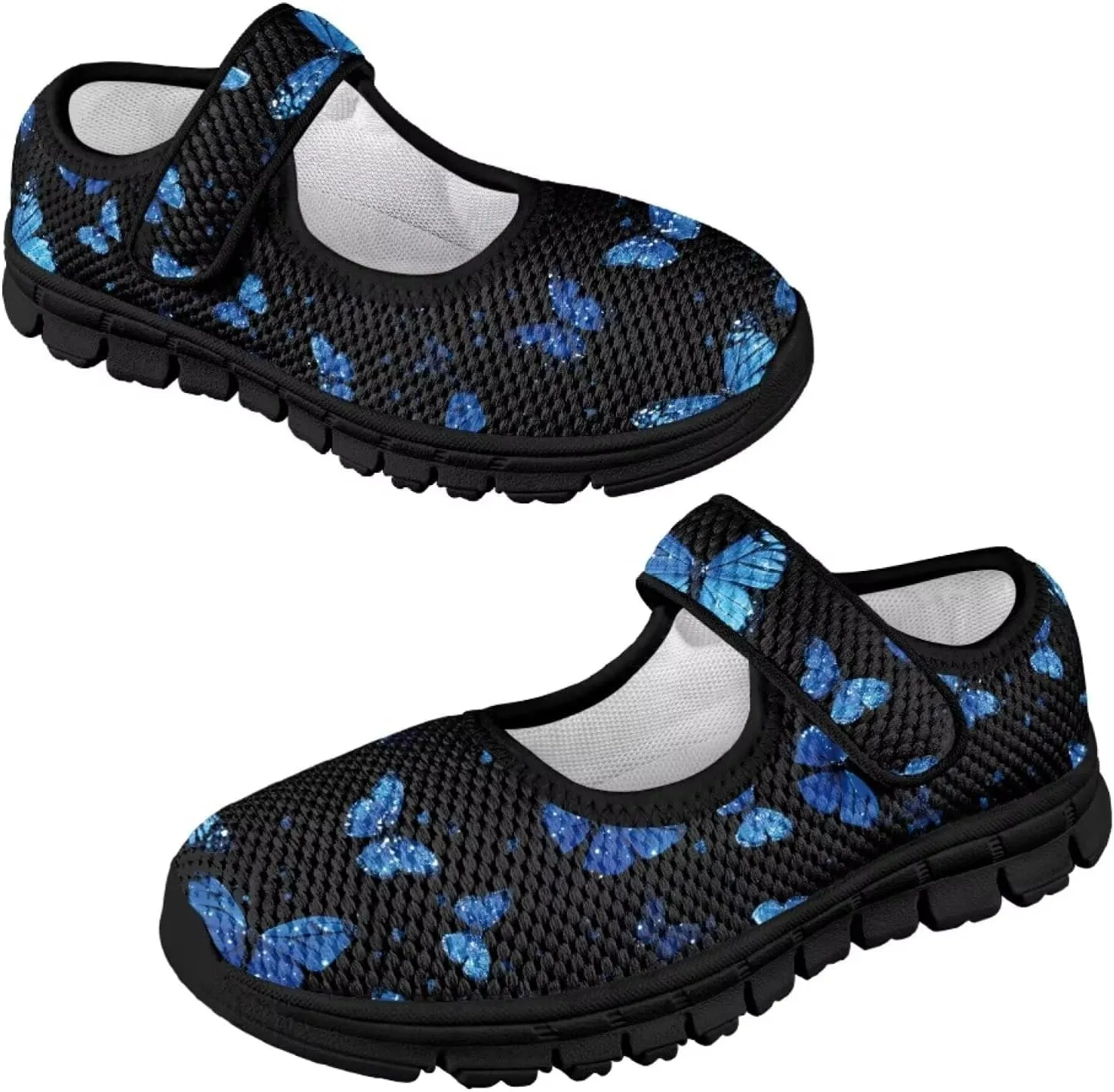 Forchrinse Toddler Little Girl Mary Jane Dress Shoes Purple Mermaid Scales Print Princess Birthday Party Flats for Girl Non Slip Soft Sole Back to School Shoes