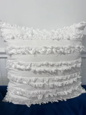 Fringed Pillow With Insert