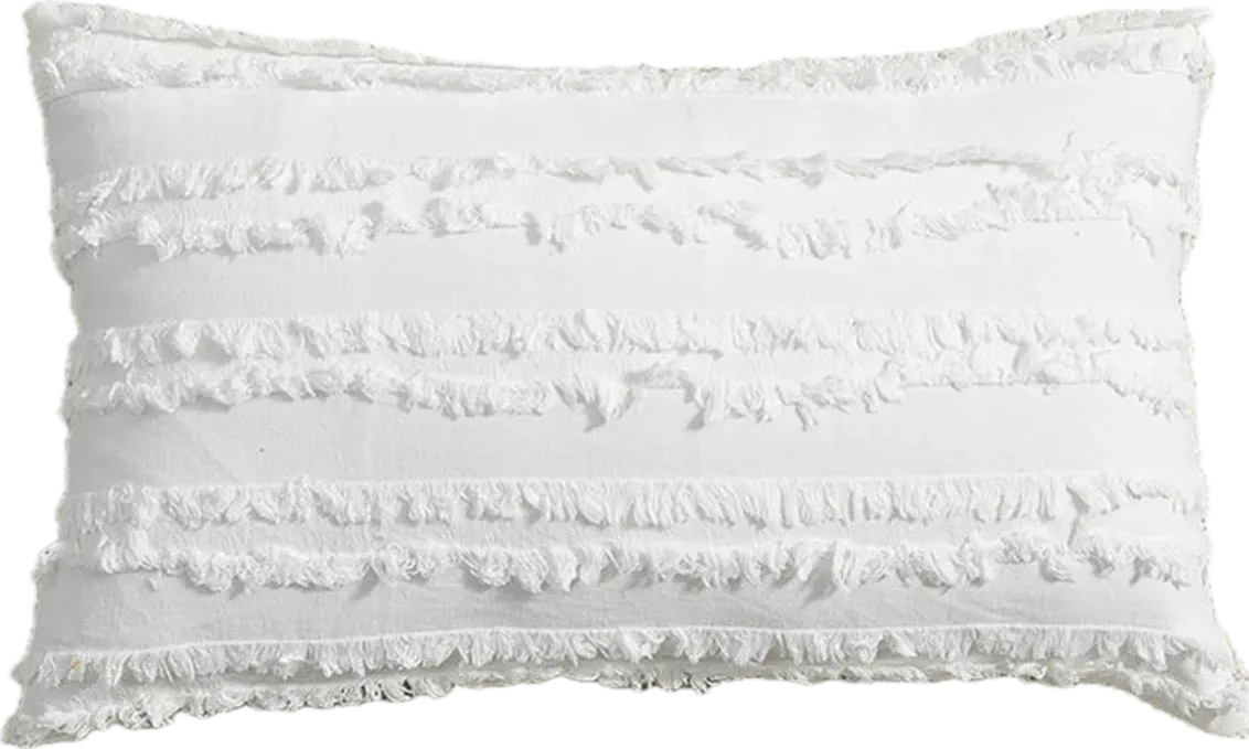 Fringed Pillow With Insert