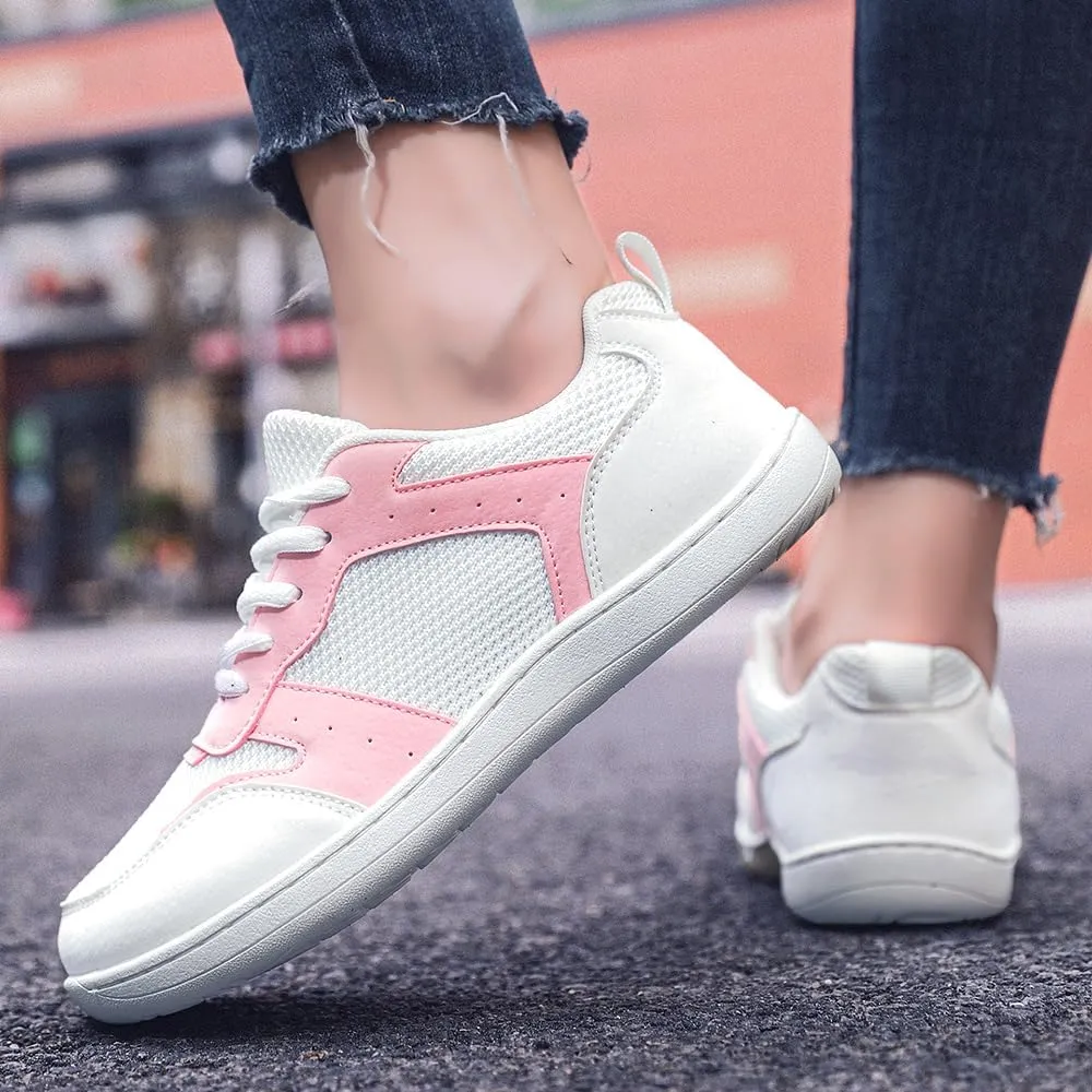 FUJEAK Barefoot Shoes Women Sneakers Walking Wide Toe Box Shoes Women Minimalist Zero Drop Shoe Breathable Fashion Sneakers Width Casual