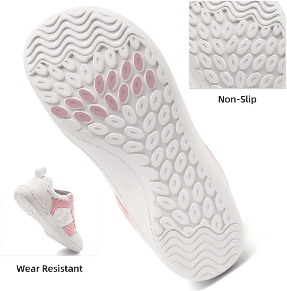 FUJEAK Barefoot Shoes Women Sneakers Walking Wide Toe Box Shoes Women Minimalist Zero Drop Shoe Breathable Fashion Sneakers Width Casual