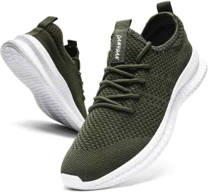 FUJEAK Men Running Shoes Men Casual Breathable Walking Shoes Sport Athletic Sneakers Gym Tennis Slip On Comfortable Lightweight Shoes
