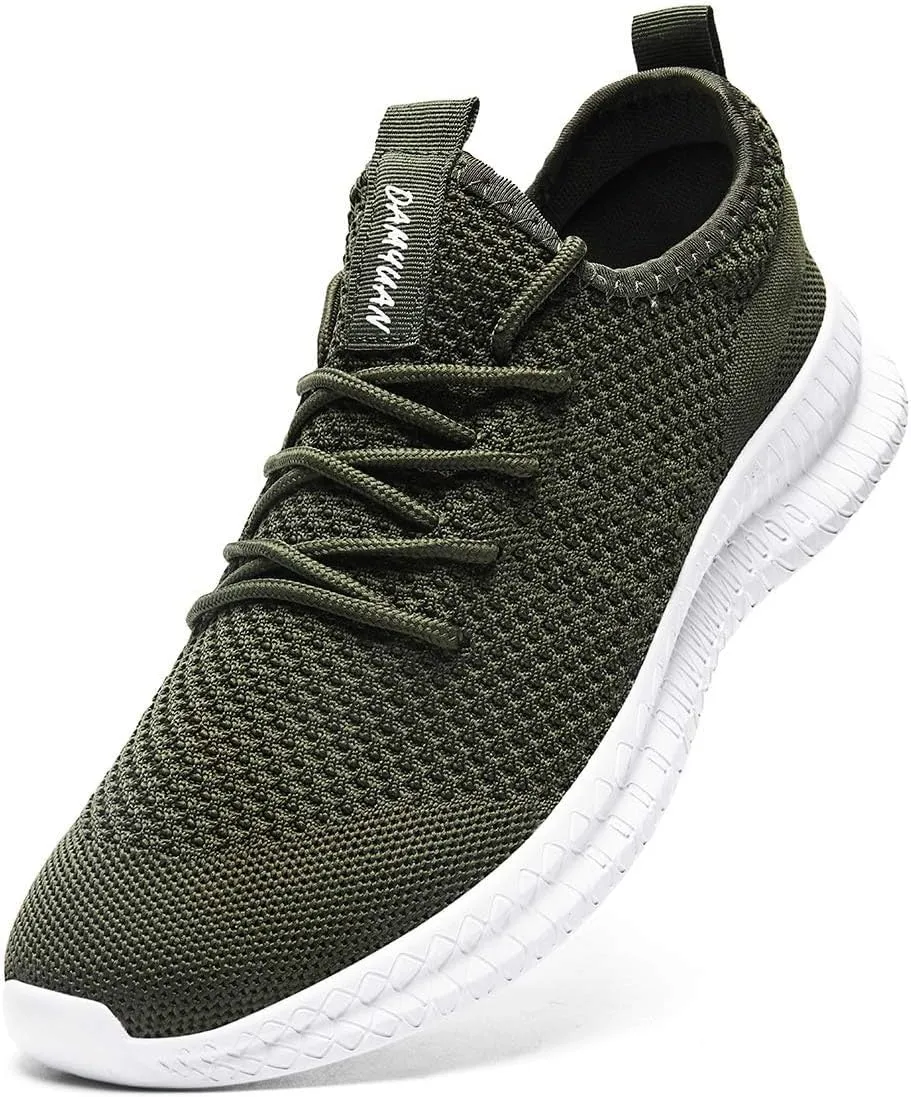 FUJEAK Men Running Shoes Men Casual Breathable Walking Shoes Sport Athletic Sneakers Gym Tennis Slip On Comfortable Lightweight Shoes