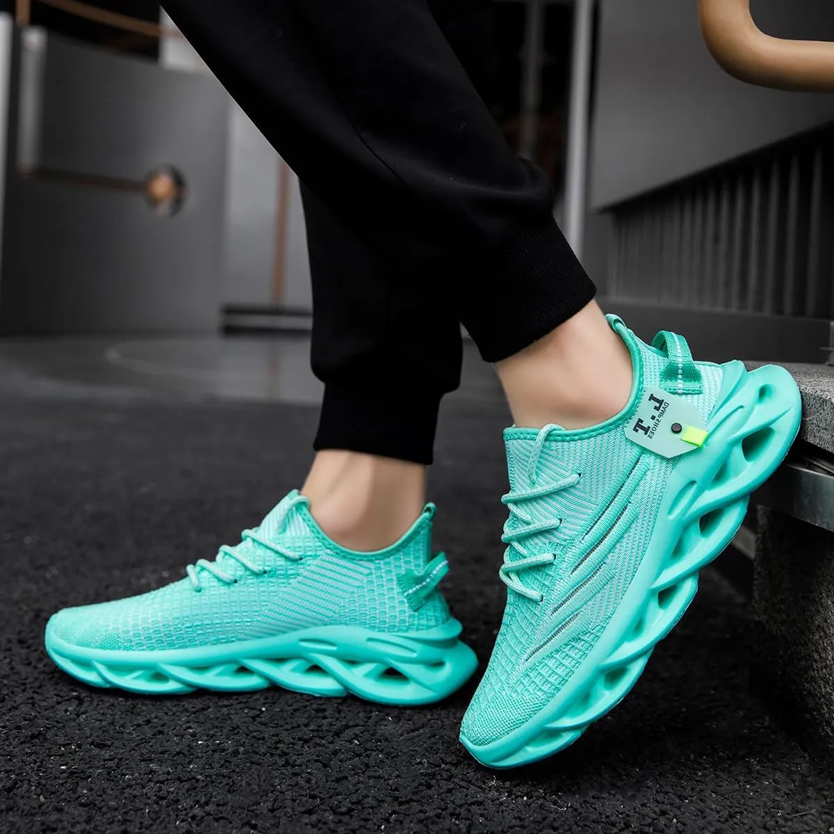 FUJEAK Mens Running Walking Tennis Shoes Mens Casual Fashion Gym Hiking Shoes for Men Sneakers Work Breathable Comfortable Lightweight