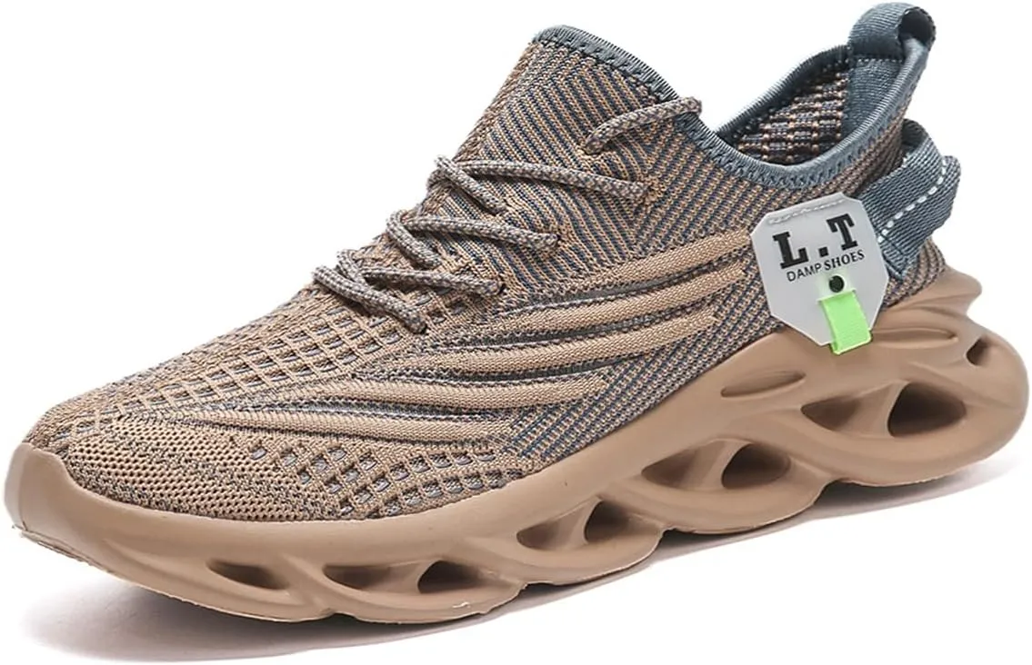 FUJEAK Mens Running Walking Tennis Shoes Mens Casual Fashion Gym Hiking Shoes for Men Sneakers Work Breathable Comfortable Lightweight