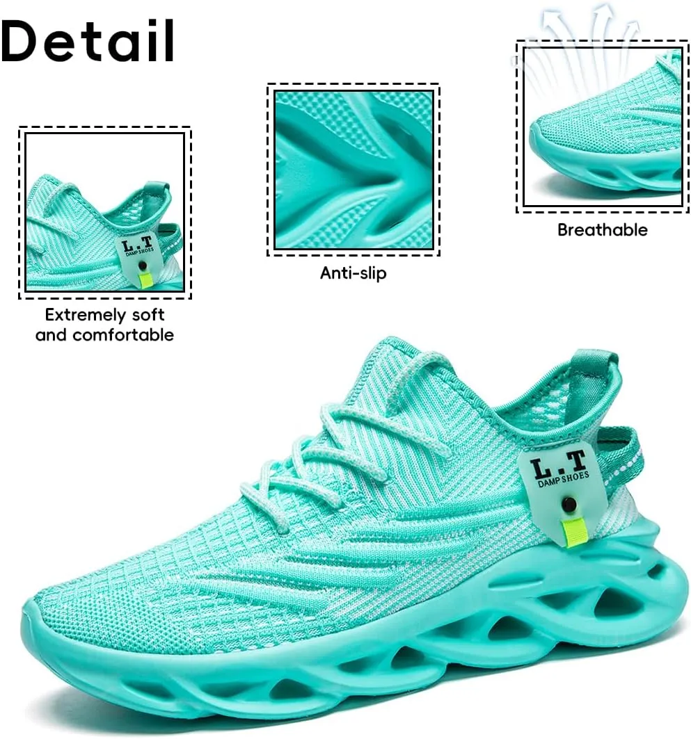 FUJEAK Mens Running Walking Tennis Shoes Mens Casual Fashion Gym Hiking Shoes for Men Sneakers Work Breathable Comfortable Lightweight