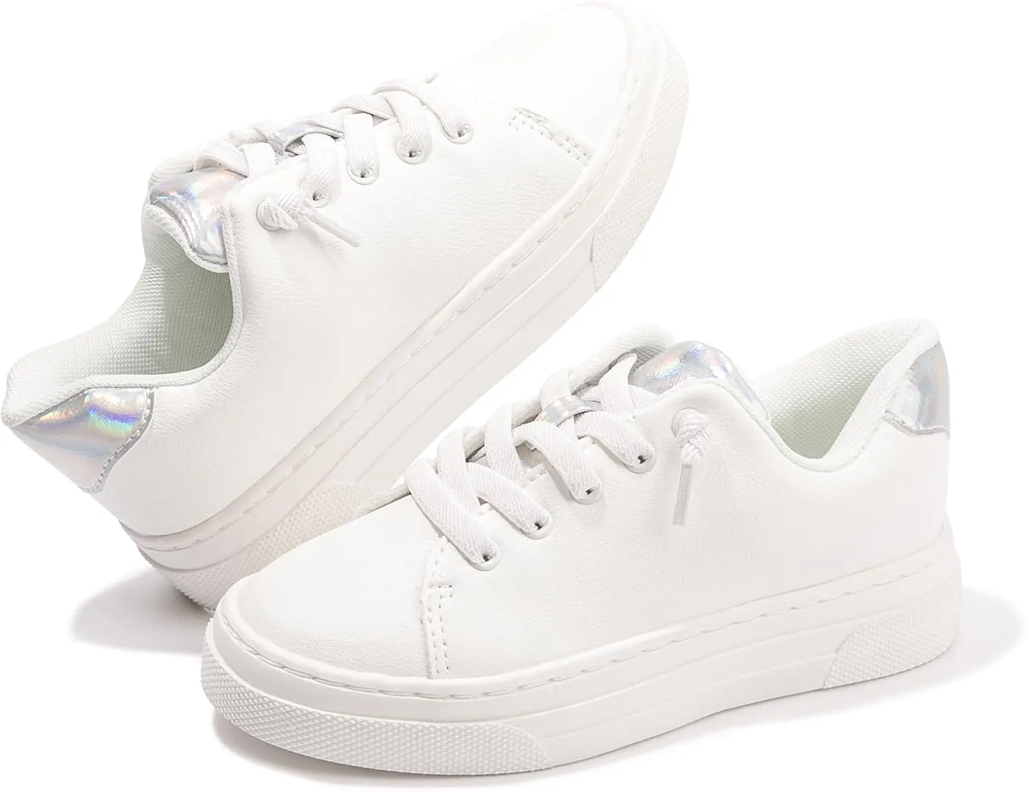 FUNKYMONKEY Kids Sneakers for Girls Boys Low Top Skate Shoe Little Kids/Big Kid Lace Up Casual Walking Shoes