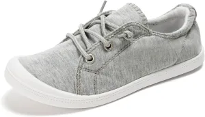 FUNKYMONKEY Shoes for Women, Comfort Low Top Canvas Slip On Sneakers Classic Casual Walking Shoes