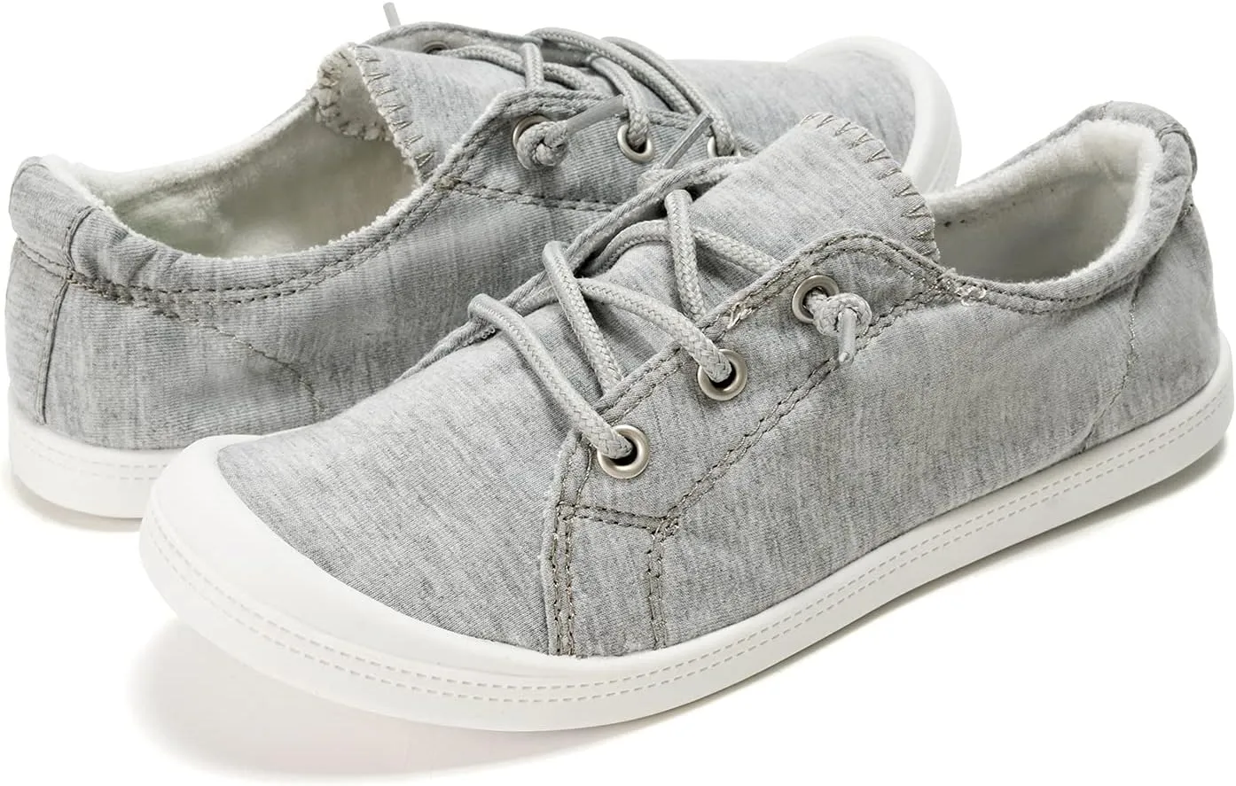 FUNKYMONKEY Shoes for Women, Comfort Low Top Canvas Slip On Sneakers Classic Casual Walking Shoes