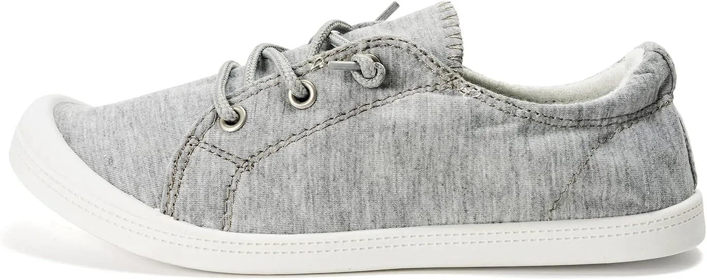 FUNKYMONKEY Shoes for Women, Comfort Low Top Canvas Slip On Sneakers Classic Casual Walking Shoes