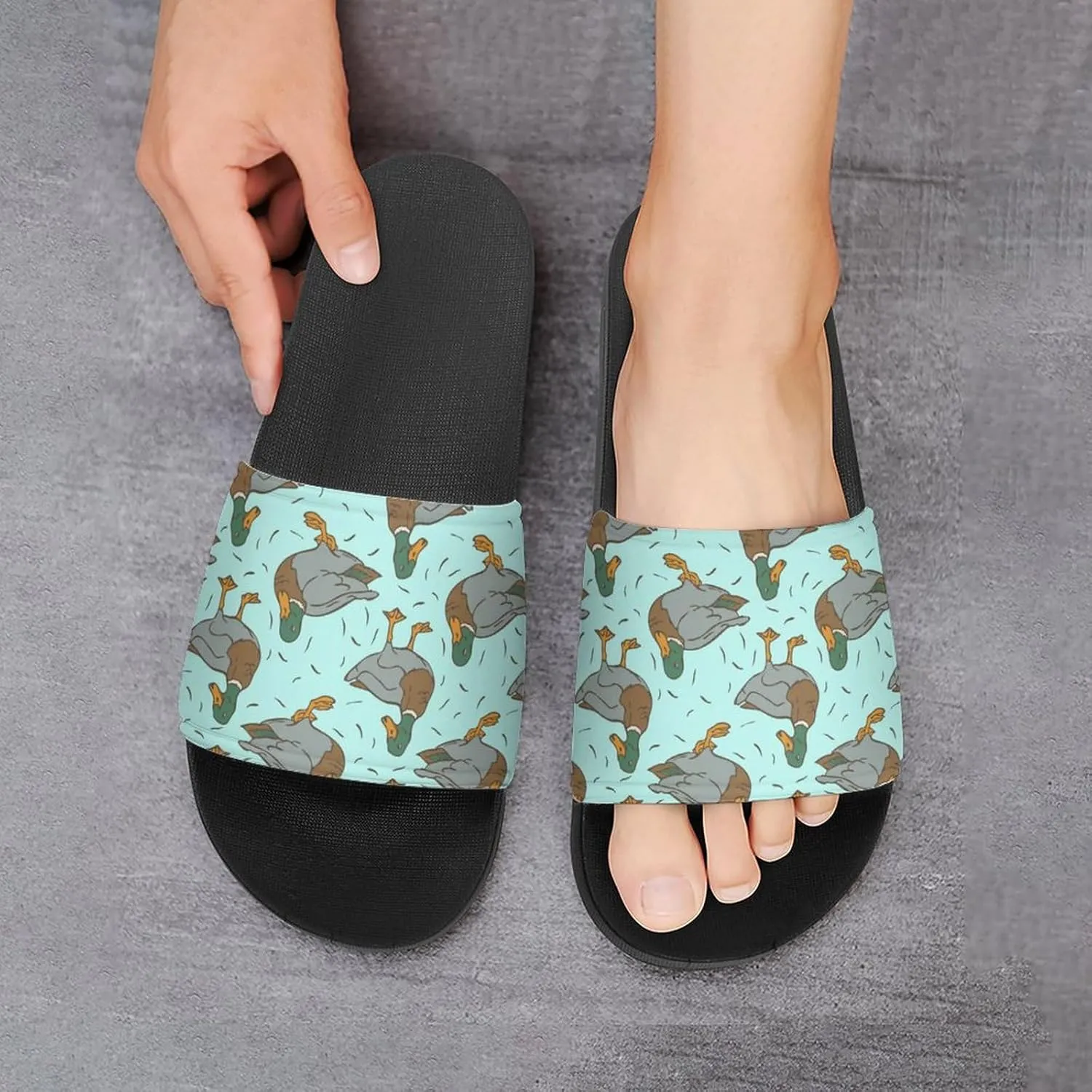 Funny Slides for Women, Slippers for Men Womens Sandals, Anti-Skid Slides Shower Shoes House Slippers Beach Sandals Casual Summer