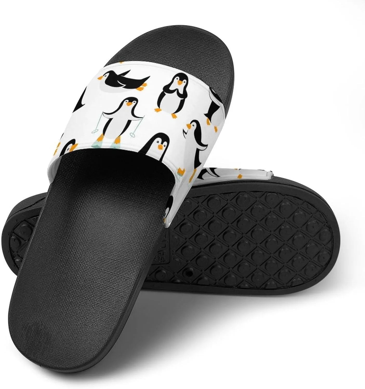 Funny Slides for Women, Slippers for Men Womens Sandals, Anti-Skid Slides Shower Shoes House Slippers Beach Sandals Casual Summer