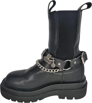 GARGOYLE BELLS Adjustable Fashion Boot Chains, Biker Boots Decoration Chains, Comes in a set of 2