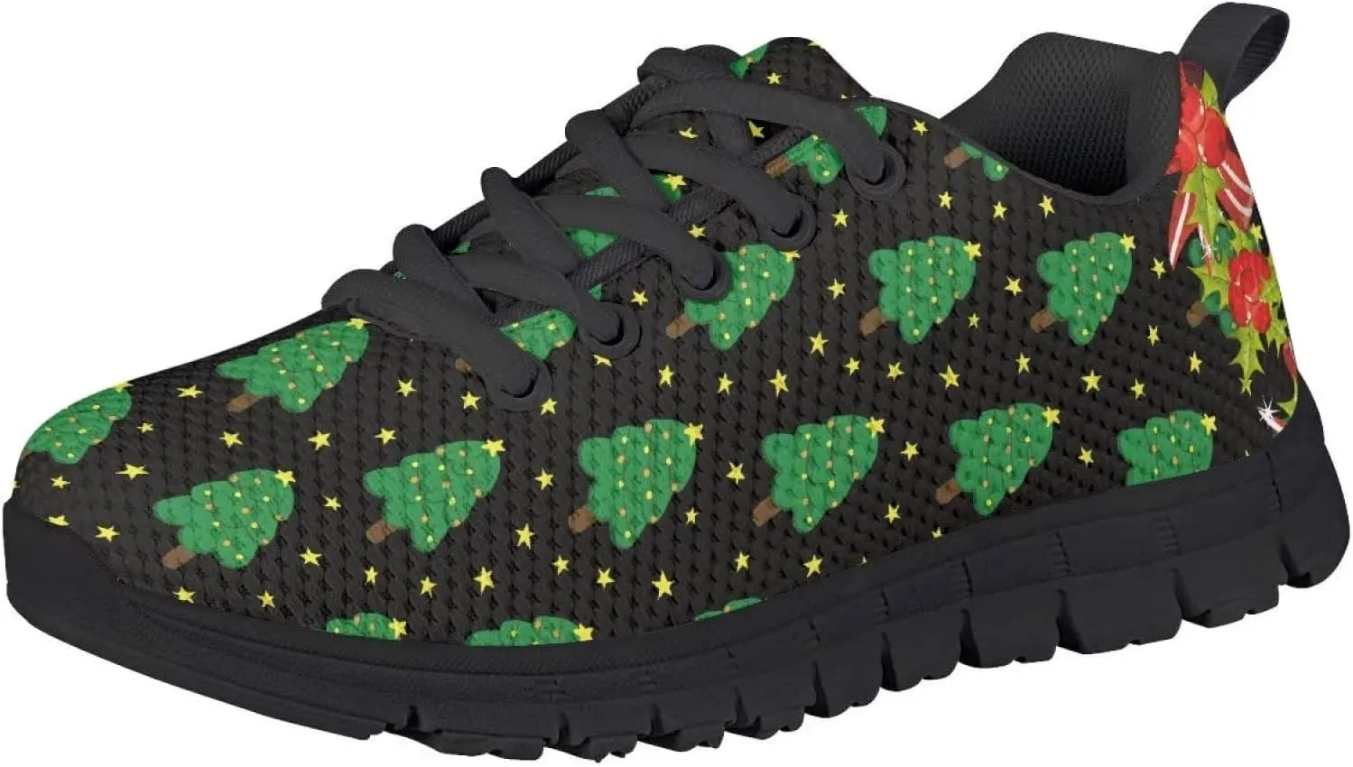 GIFTPUZZ Christmas Shoes for Kids Running Shoes Comfortable Walking Tennis Sneaker Flat Shoes